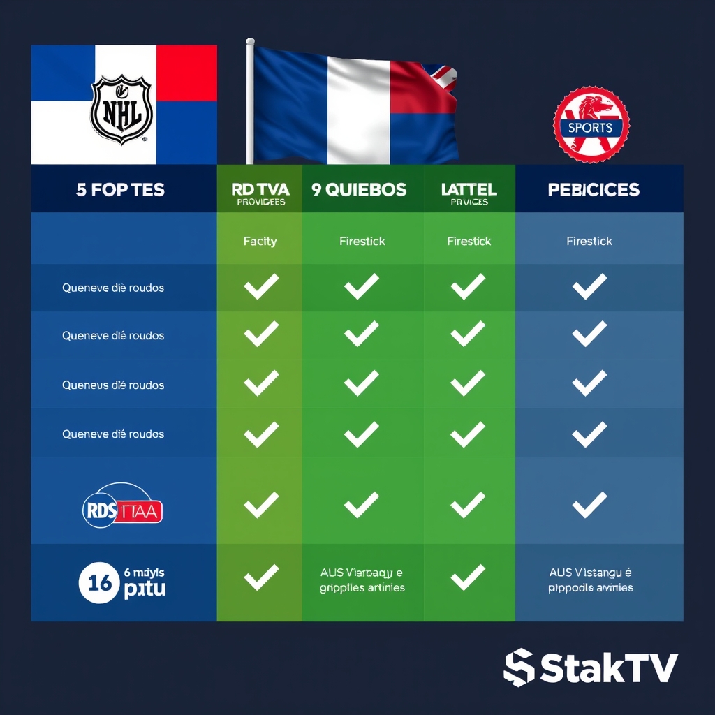 Meilleur IPTV Québec 2025 : Top Fournisseurs Comparés | StakTV