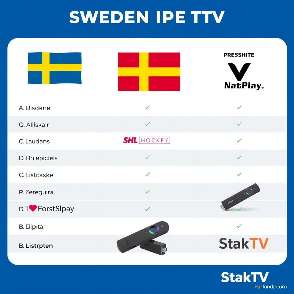 Bästa IPTV Sverige 2025: Topp Leverantörer Jämförda | StakTV